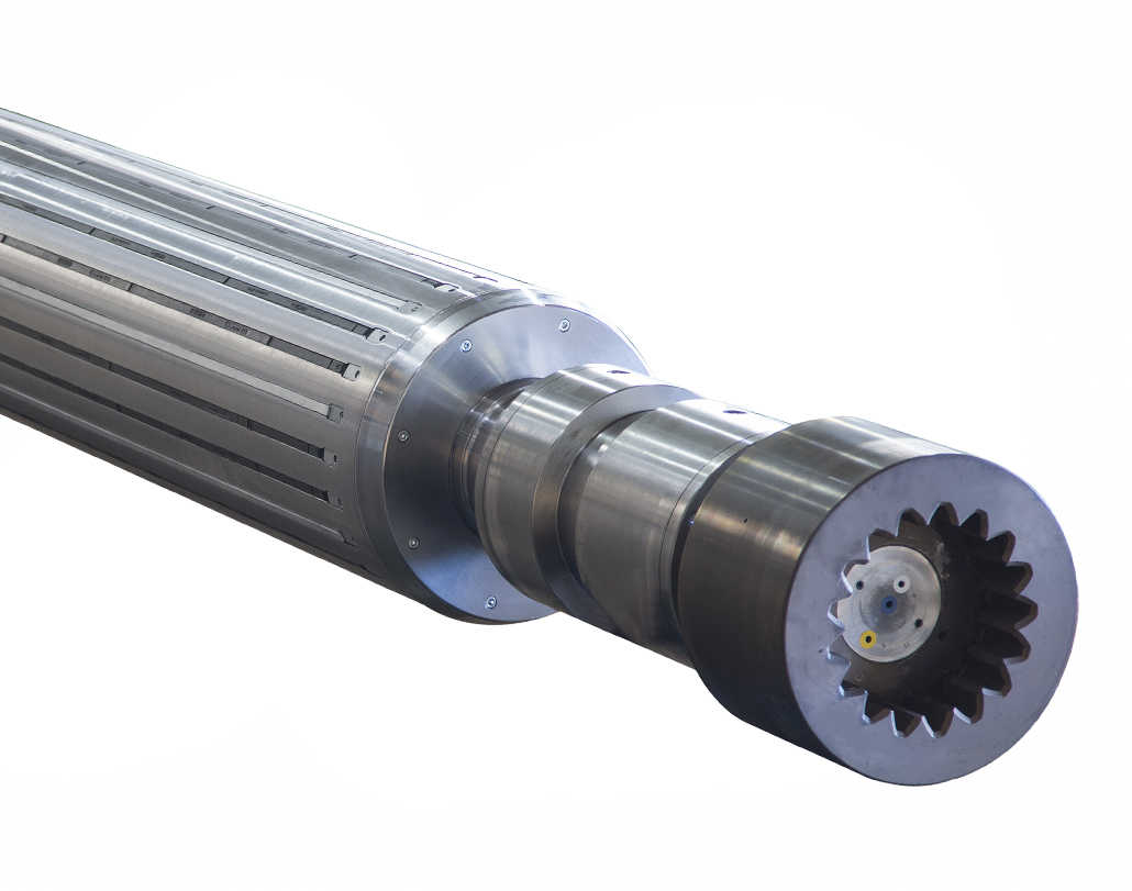 640 PQL POPE - Pneumatic expanding shafts with self-centering ledges for continuous machines